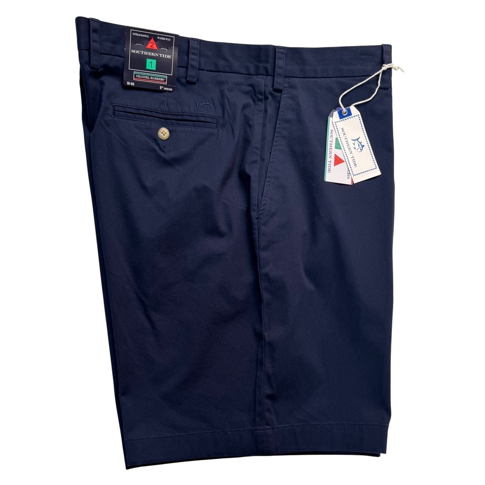 Southern Tide Mens 40 True Navy Channel Marker 9 Inch Shorts 7825 NWT
